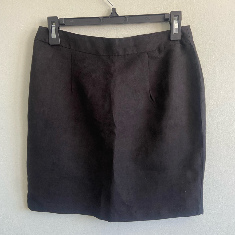 Boohoo Elegant Black Pencil Skirt